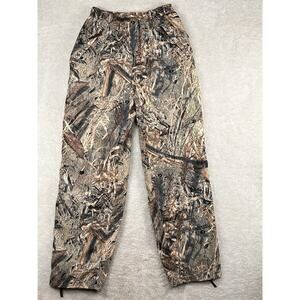 Drake Waterfowl Systems Pants Men’s M Mossy Oak Duck Blind Camo Hunting Leg Zip